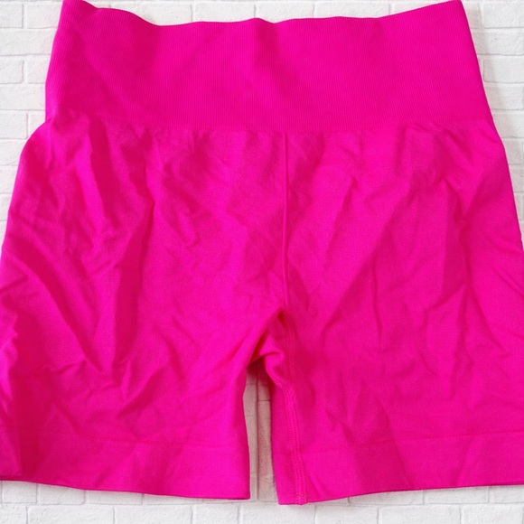 ZYIA Pants - ZYIA Active Hot Pink Biker Shorts